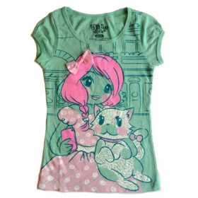 Fifth Sun Girls Graphic Tee With Bow