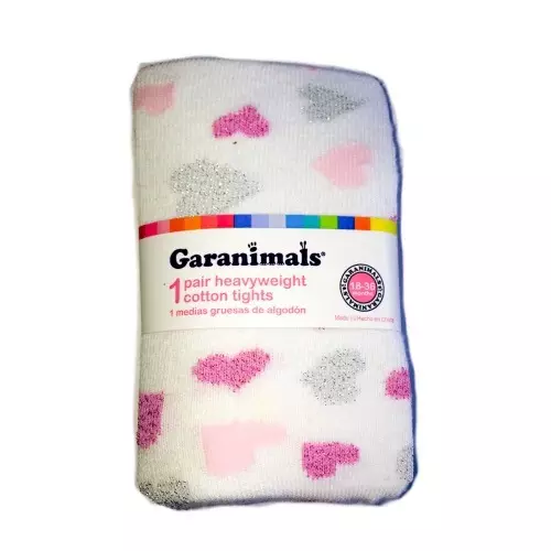 Garanimals Girls' Heart Print Cotton Tights Pop Socks - KIDS BESTPRICE