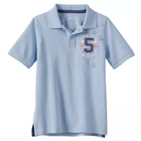 Sonoma Boy's Pique Polo - Blue