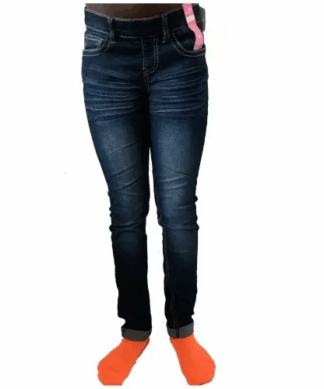 Revolution By Revolt Cuffed Skinny Jeans - Blue