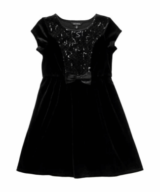 George Velour Dress - Black