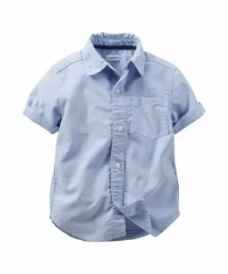 Carter's Boys Woven Chambray Shirt - Blue