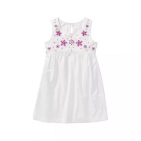 Baby Toddler Girls Woven Dress - White