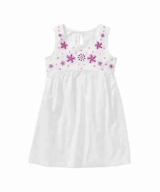 Baby Toddler Girls Woven Dress - White