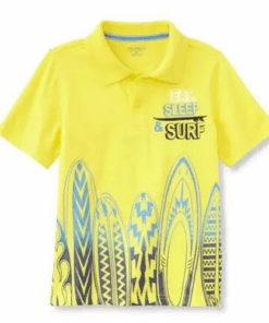 Toughskins Infant & Toddler Boy's Graphic Polo Shirt - Surfboard