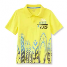 Toughskins Infant & Toddler Boy's Graphic Polo Shirt - Surfboard