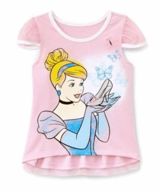 Disney Cinderella Girl's Cap Sleeve Top