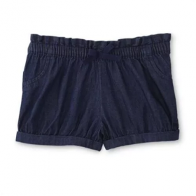 Infant Toddler Girl's Chambray Shorts