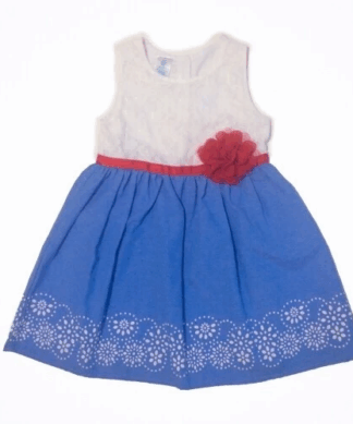 Wonderkids Lace Cchambray Dress