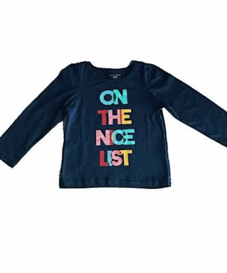 Falls Creek Girls Long Sleeve Tee - Navy Blue