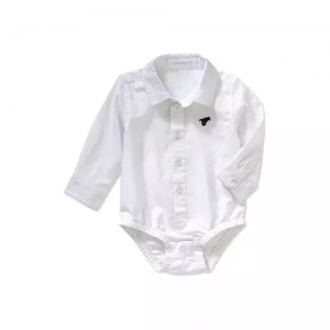 Wrangler Baby Creeper Shirt - White