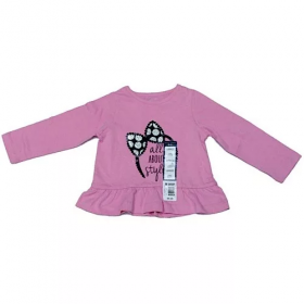 Toddler Girl Cotton Tunic Top - Pink