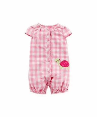 Carter's Child Of Mine Check Baby Girl Sunsuit