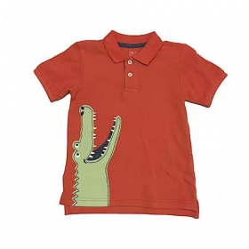 Falls Creek Boy's Pique Polo - Orange