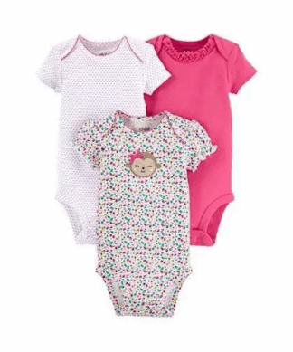 Carter's Child Of Mine Baby Girl Bodysuit 3pk
