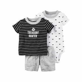 Carter's Boy "treasure Hunter" Tee Whale Bodysuit & Pant