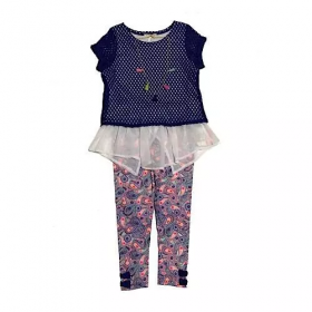 Self Esteem Girl's 3 Piece Tunic & Leggings Set