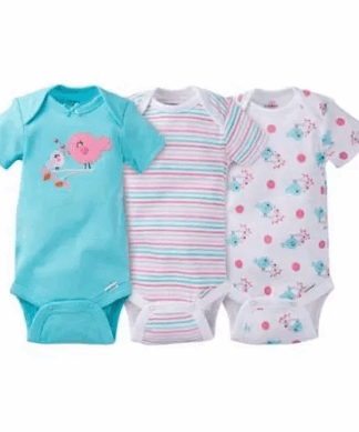 Baby Girl Onesies Bodysuits Variety - 3-Packs