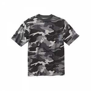 Faded Glory Boys Short Sleeve Camo Crew Tee