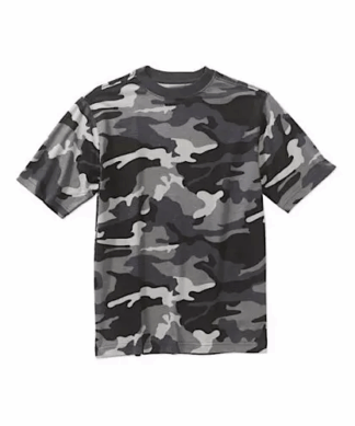 Faded Glory Boys Short Sleeve Camo Crew Tee