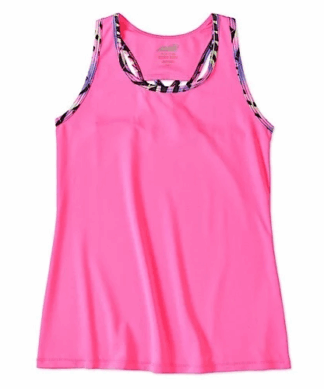 Avia Girls' Team Captain Tank - Neon Pink