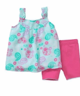 Healthtex Baby Girl Chiffon and Legging Set