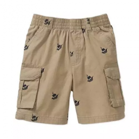 Garanimals Toddler Boys' Ship Print Cargo Shorts - Brown
