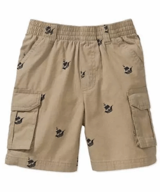 Garanimals Toddler Boys' Ship Print Cargo Shorts - Brown