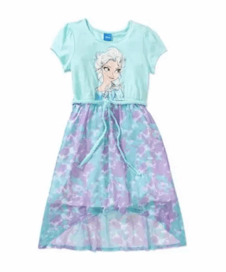 Disney Girls' Frozen Elsa Hi-Low Dress