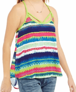 No Boundaries Printed Georgette Tank Top