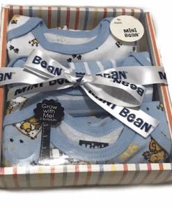Nannette 3 Pack Baby Boy Bodysuit 0-3, 3-6, 6-9m Gift Set
