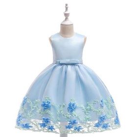Girls Special Occasion Dress-Blue