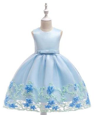 Girls Special Occasion Dress-Blue