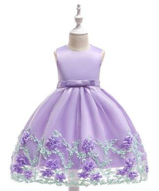 Girls Special Occasion Dress-Lilac