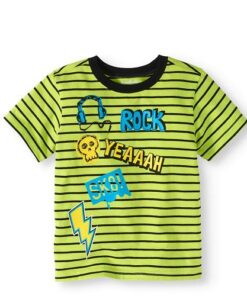 Garanimals Toddler Boy Short Sleeve Stripe Henley Top