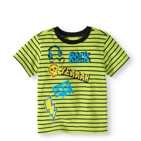 Garanimals Toddler Boy Short Sleeve Stripe Henley Top