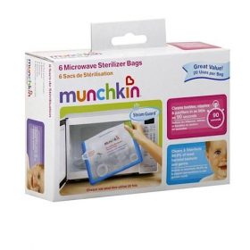 Munchkin's Re-usable Steam Gaurd Microwave Sterilizer Bags - 6 Packs