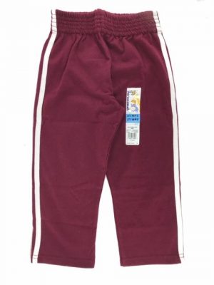 Garanimals Toddler Boy Jersey Tape Athletic Pants Sweatpants Joggers (Wine)
