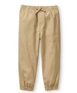 Garanimals Boys Solid Canvas Jogger Pant Khaki