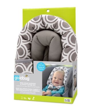 On The Goldbug Grey Duo Car Seat, Stroller, Bouncer 2-in 1 Baby Head & Neck Support