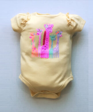 Garanimals Baby Girl Graphic Applique Ruffled Bodysuit
