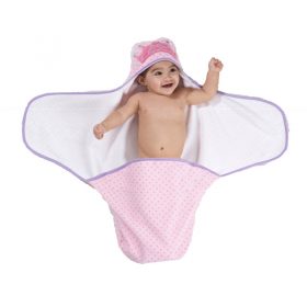 DISNEY PRINCESS NEWBORN BABY HOODED BATH TOWEL SWADDLE