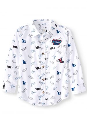 Garanimals 365 Kids Boys Print Button Down Shirt