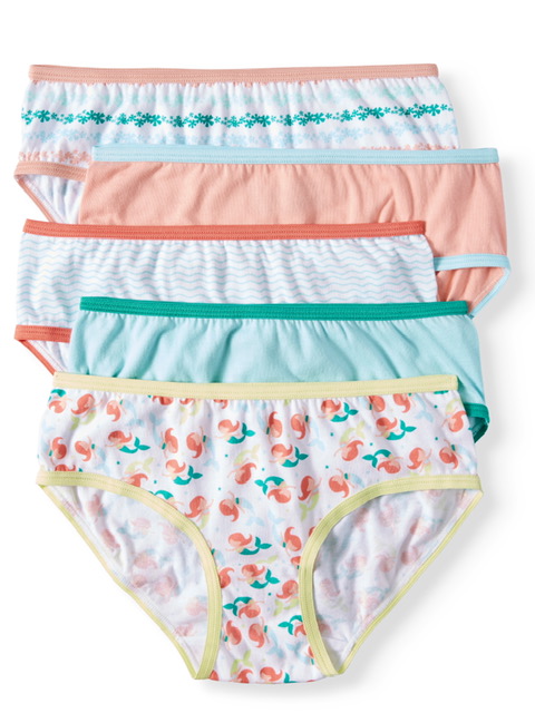 Wonder Nation Girls' Underwear Bikini Panties, 14 Pack Size 4