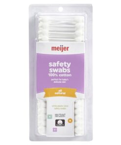 Meijer Baby Safety Cotton Swab -100 Count