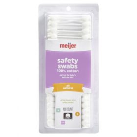 Meijer Baby Safety Cotton Swab -100 Count