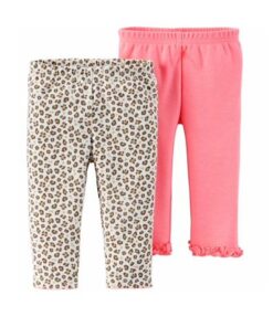 Carter's Child of Mine Baby Girl Trouser Pants, 2-pack