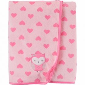 Carter's Child Of Mine Newborn Baby Girl Plush Blanket - Pink