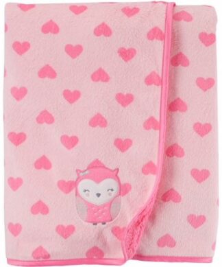 Carter's Child Of Mine Newborn Baby Girl Plush Blanket - Pink