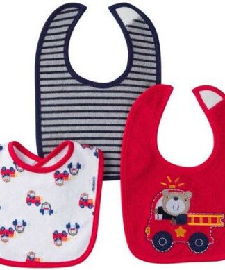 Gerber Assorted Terry Baby Boy Bibs 3-Packs